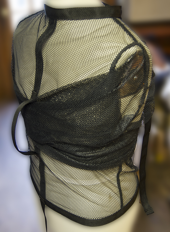 mesh clear see through straight jacket